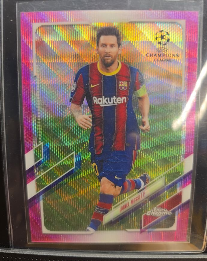 2020-21 Topps Chrome UEFA Champions League #1 Lionel Messi — front