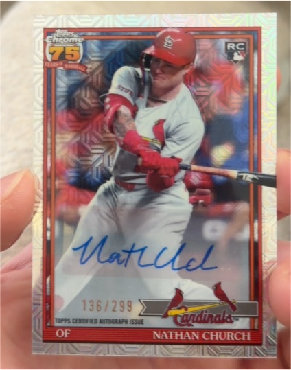 2026 Topps Chrome #136 Nathan Church — front
