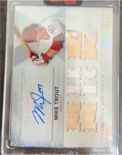 2015 Topps Triple Threads #TTAR-MT2 Mike Trout — front