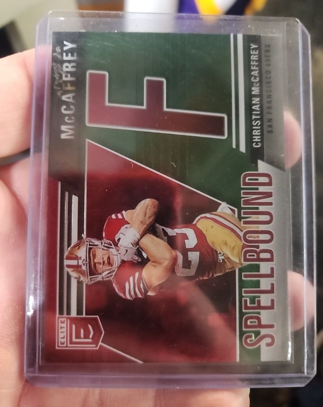 2024 Panini Donruss Elite #16 Christian McCaffrey Spellbound Green — front