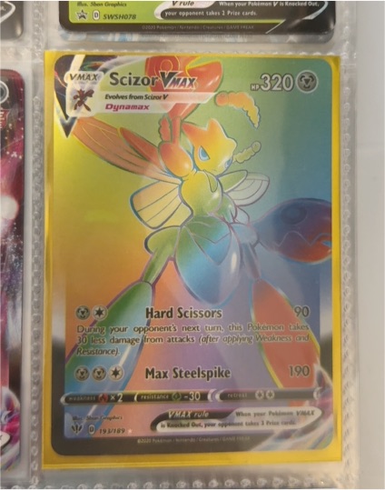 2020 Pokémon TCG Darkness Ablaze #193/189 Scizor VMAX — front