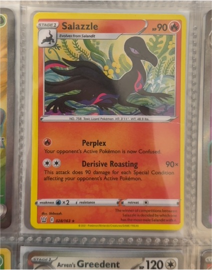 2021 Pokemon TCG Battle Styles #028 Salazzle — front