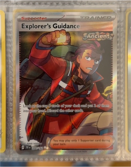 2024 Pokémon SV05: Temporal Forces #200/162 Explorer's Guidance — front