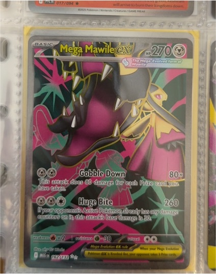 2025 Pokémon Mega Evolution #162 Mega Mawile ex — front