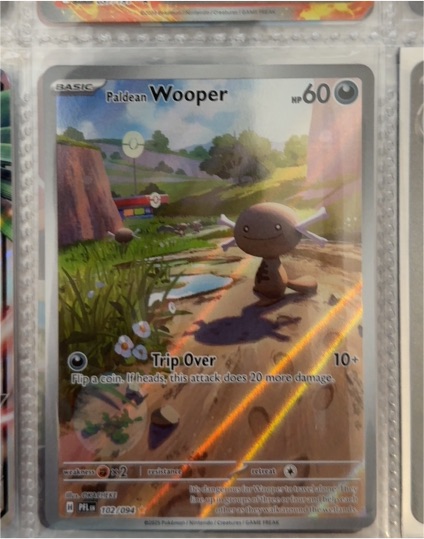 2025 Pokémon ME02: Phantasmal Flames #102 Wooper — front