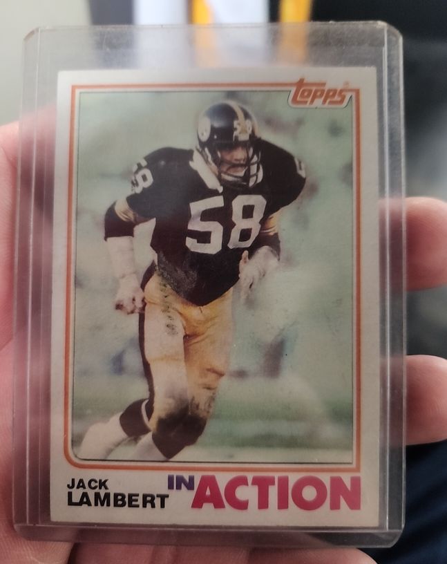 1982 Topps #214 Jack Lambert In Action — front