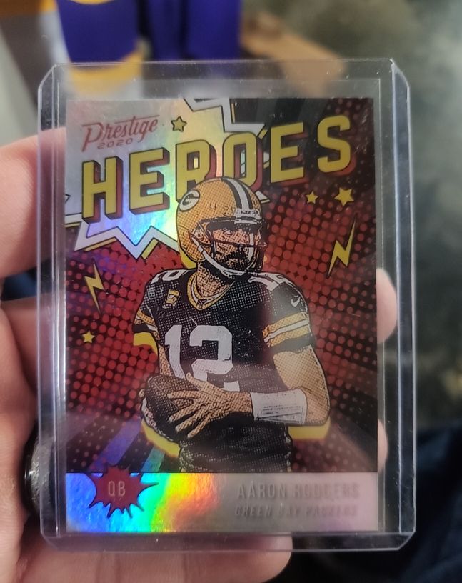 2020 Panini Prestige Heroes #HE-AR Aaron Rodgers — front