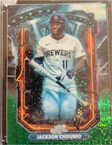 2025 Topps Chrome Cosmic #ET-19 Jackson Chourio — front