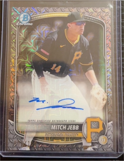 2025 Bowman Chrome #BMA-MJ Mitch Jebb — front