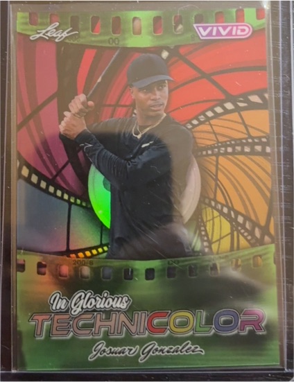 2025 Leaf Vivid #GB-11 Josuar Gonzalez In Glorious Technicolor — front