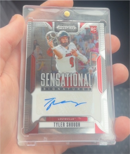 2025 Panini Prizm Draft Picks #SS-TLS Tyler Shough Sensational Signatures Rookie Auto — front