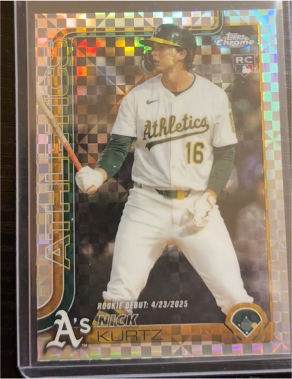 2025 Topps Chrome Update Series #USC180 Nick Kurtz — front