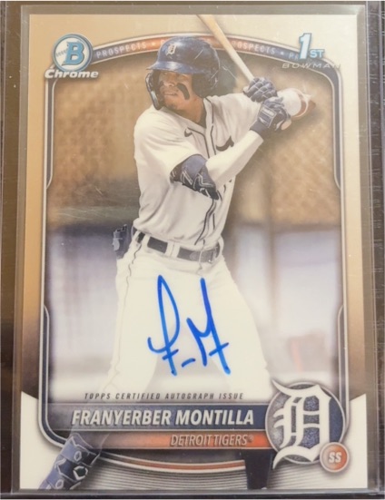 2025 Bowman Chrome #CPA-FM Franyerber Montilla — front