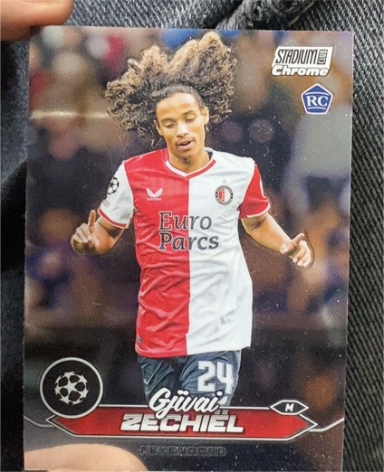 2023-24 Topps Stadium Club Chrome UEFA Champions League #62 Gjivai Zechiel — front