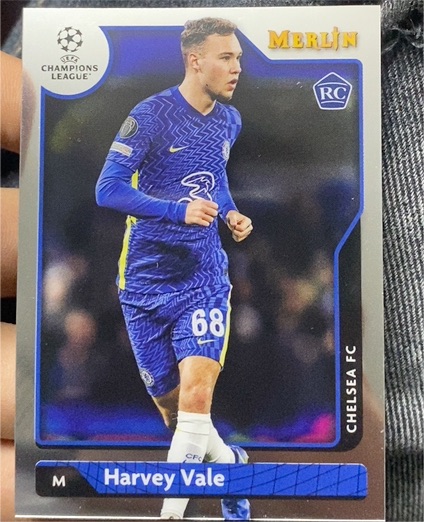 2021-22 Topps Merlin Chrome UEFA Champions League #58 Harvey Vale Chelsea FC Rookie RC — front