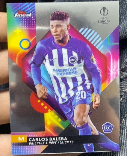 2023-24 Topps Finest UEFA Club Competitions #58 Carlos Baleba — front
