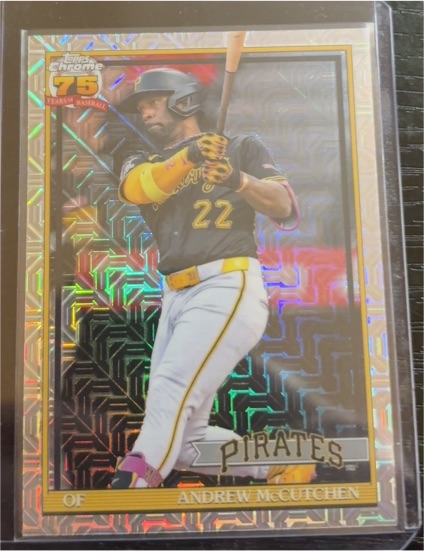 2026 Topps Series 1 1991 Topps Chrome Silver Pack Mojo #91C-31 Andrew McCutchen — front