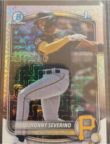 2025 Bowman Chrome #BCP-233 Jhonny Severino — front