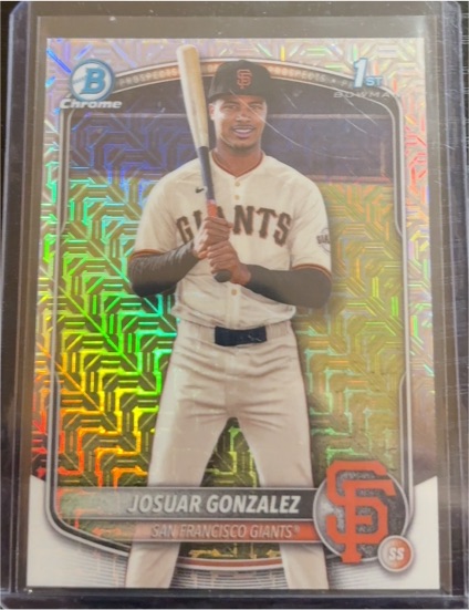 2025 Bowman Chrome #BCP-153 Josuar Gonzalez — front