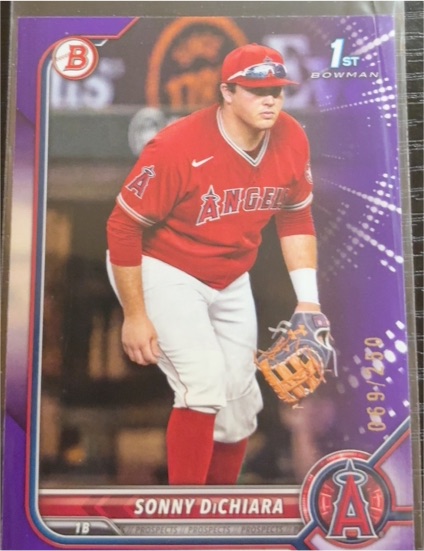 2022 Bowman Draft #BD-16 Sonny DiChiara — front