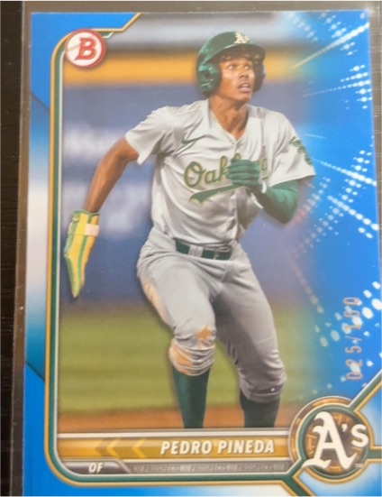 2022 Bowman Draft #BD-181 Pedro Pineda — front