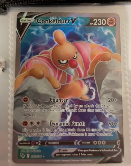 2022 Pokémon GO #073 Conkeldurr V — front