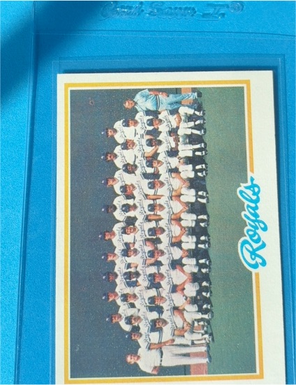 1978 Topps Baseball #724 Kansas City Royals Team — front