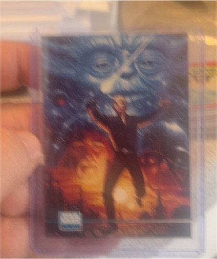 1995 Topps Star Wars Galaxy #P6 Luke Skywalker Yoda — front