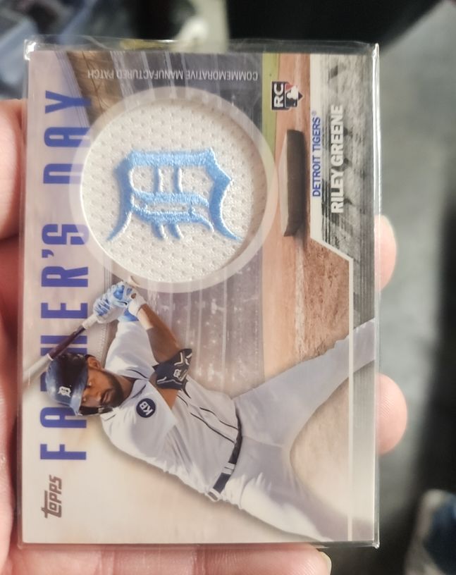 2023 Topps Series 2 Father's Day Patch #FD-RG Riley Greene — front