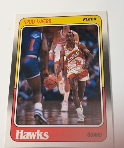 1988-89 Fleer #4 Spud Webb — front