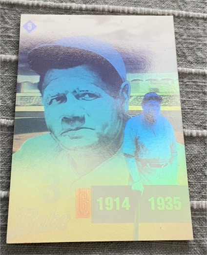 1992 Gold Entertainment The Babe Ruth Series #5 Babe Ruth — front