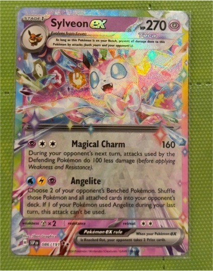 2024 Pokémon TCG Sylveon ex #086/191 Surging Sparks — front