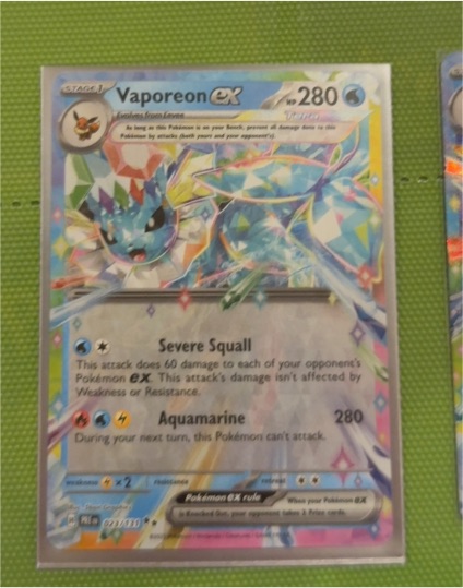 2025 Pokémon TCG Prismatic Evolutions #023 Vaporeon ex — front