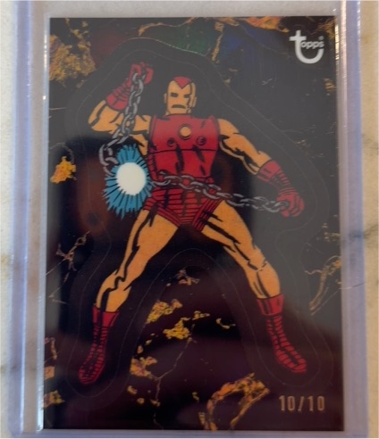 2025 Topps Marvel Comic Book Heroes 1975 Golden Anniversary #13 Iron Man — front