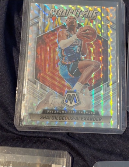 2021-22 Panini Mosaic Straight Fire Shai Gilgeous-Alexander — front