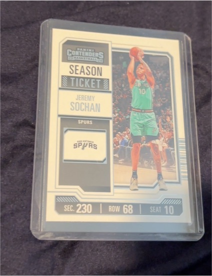2023-24 Panini Contenders Season Ticket #70 Jeremy Sochan — front