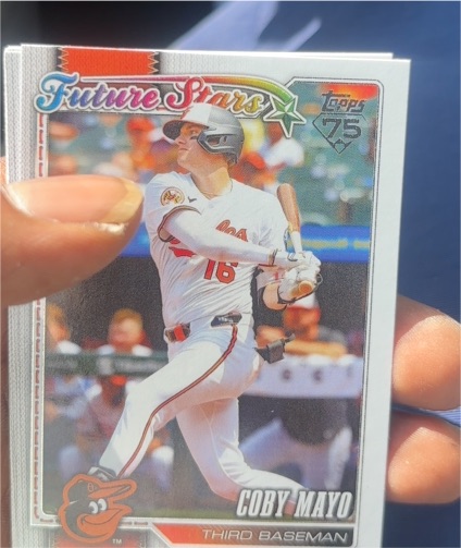2026 Topps Series 1 #72 Coby Mayo Future Stars Baltimore Orioles — front