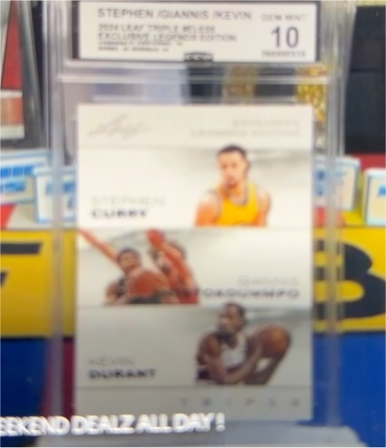 2024 Leaf Exclusive Legends Edition Stephen Curry / Giannis Antetokounmpo / Kevin Durant — front