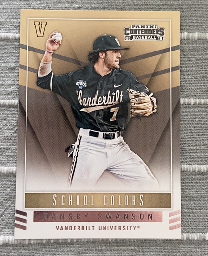 2015 Panini Contenders #1 Dansby Swanson — front