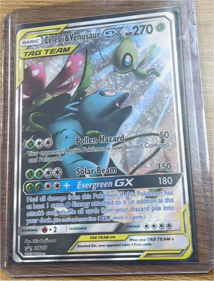 2019 Pokémon TCG SM167 Celebi & Venusaur GX — front