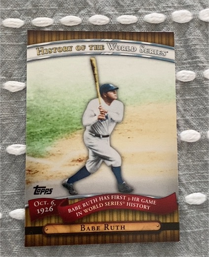 2010 Topps History of the World Series #HWS5 Babe Ruth — front