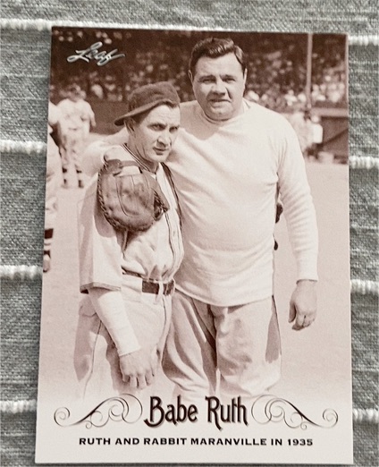 2016 Leaf Babe Ruth Collection #61 Babe Ruth / Rabbit Maranville — front