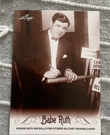 2016 Leaf Babe Ruth Collection #57 Babe Ruth — front