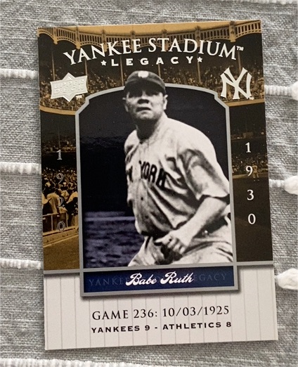 2008 Upper Deck Yankee Stadium Legacy #YSL232 Babe Ruth — front