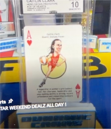 2023 Hero Decks Ace of Hearts Caitlin Clark — front