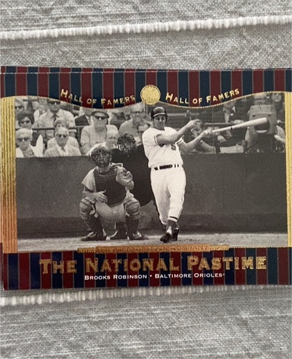 2001 Upper Deck Hall of Famers National Pastime #66 Brooks Robinson — front