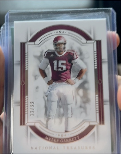2024 Panini National Treasures Collegiate #15 Myles Garrett — front