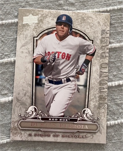 2008 Upper Deck A Piece of History #16 Dustin Pedroia — front