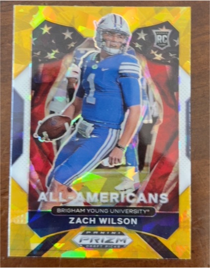 2021 Panini Prizm Draft Picks All-Americans #182 Zach Wilson — front