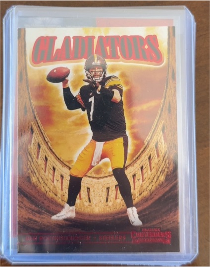 2021 Panini Contenders #GLD-BRO Ben Roethlisberger Gladiators — front